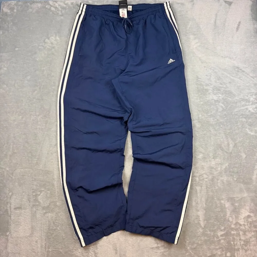 Adidas Men's Navy and Blue Trousers